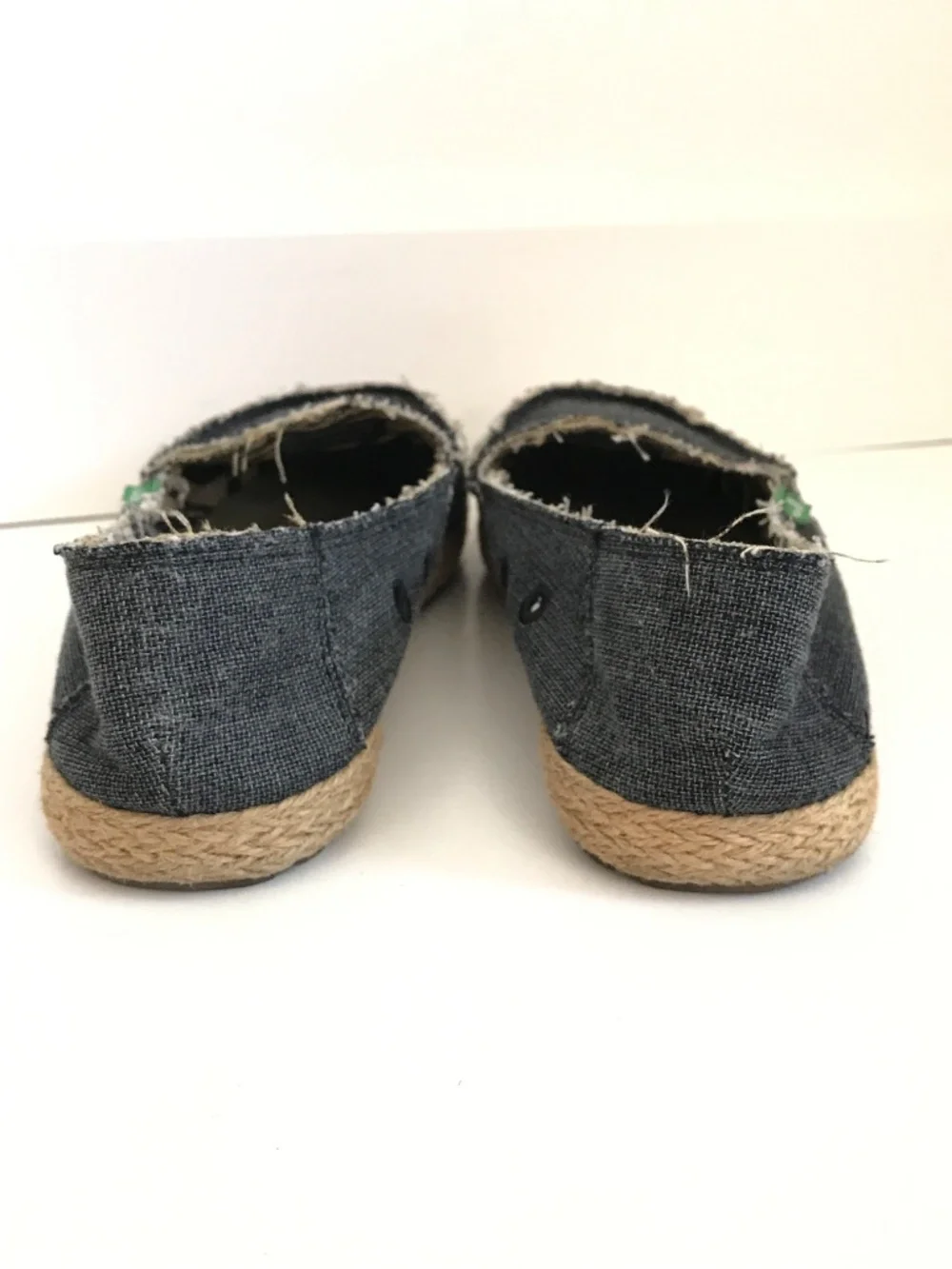 SANUK Espadrille Flats Canvas Loafers Blue Fiona Women’s Size 6